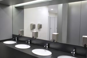 Clean restroom of an office