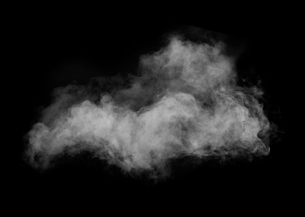 Smoke in black background